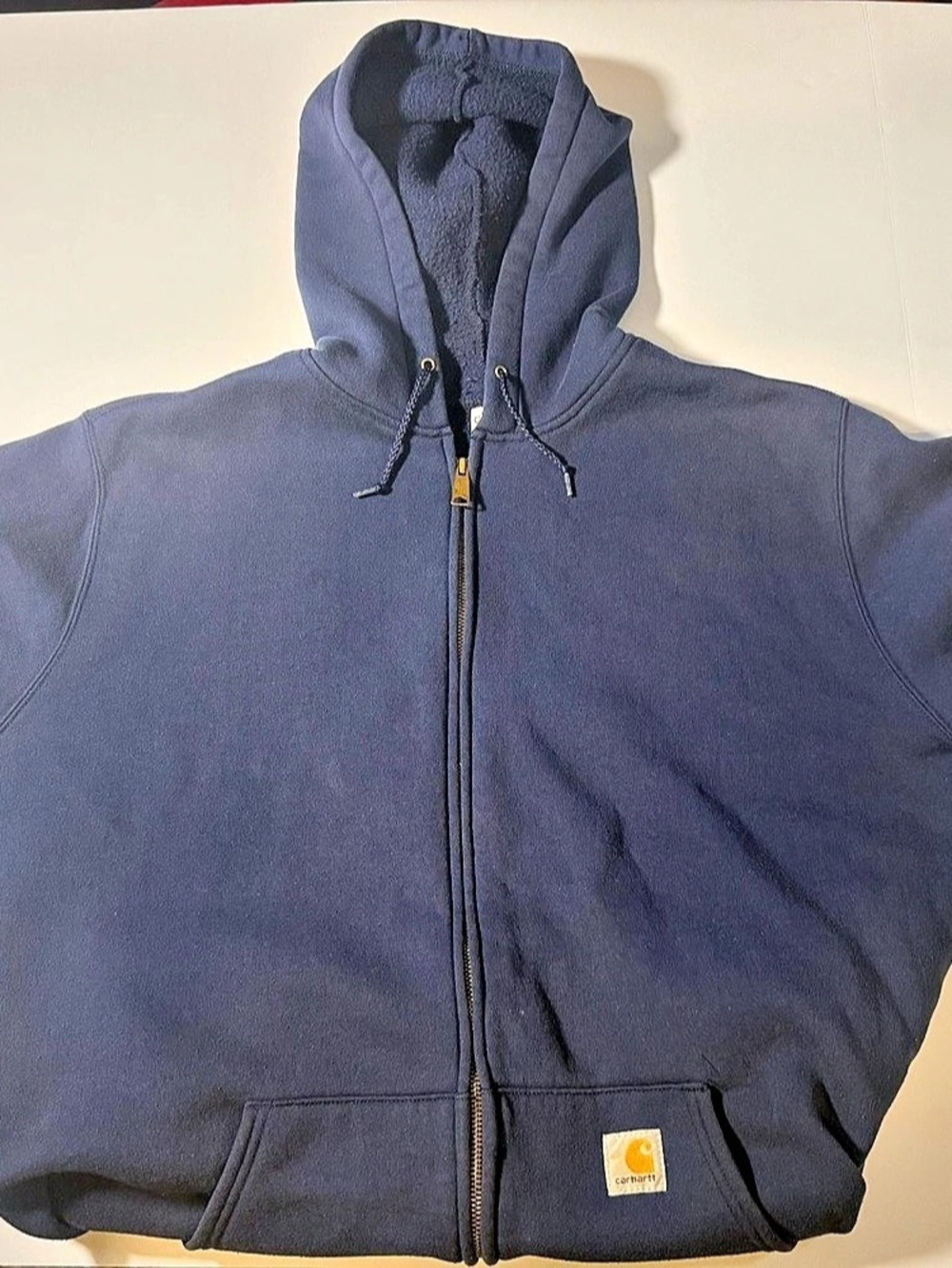 Carhartt Midweight Hooded Zip-Front Sweatshirt Men's Blue XL